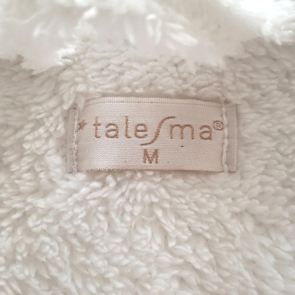 Cozy Soft white Robe M NWOT - Picture 5 of 8